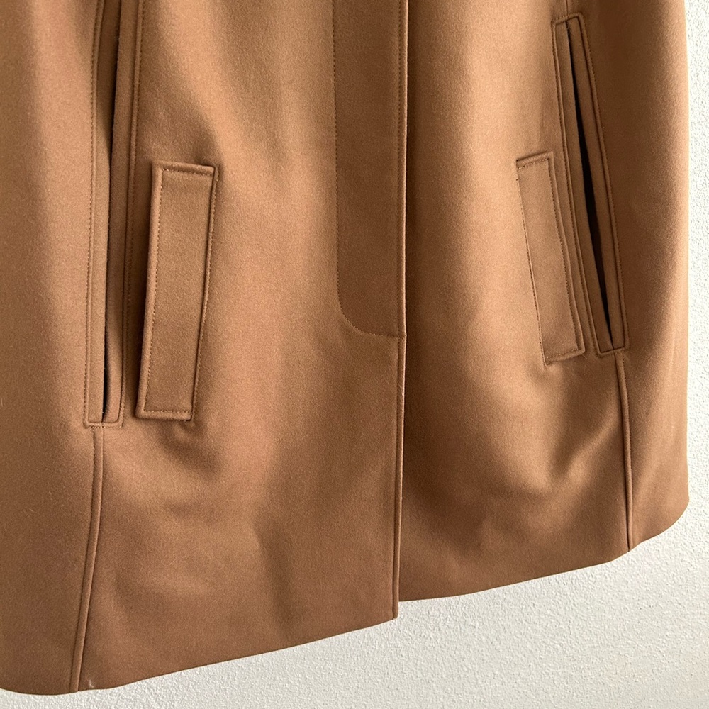 J. Crew Camel Cape Jacket Wool Melton - Picture 6 of 12